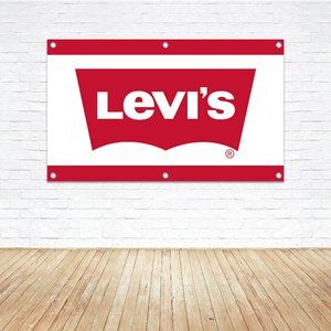 Large LEVI'S 4'x6' Vinyl Banner Retail Apparel Clothing Jeans Store Display Sign